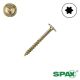 1/4 x 2-1/2 in. SPAX Interior Lag Screws, Washer Head, Yellow Zinc, T-30 Star Drive - Qty:50