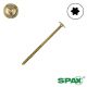 1/4 x 4-1/2 in. SPAX Interior Lag Screws, Washer Head, Yellow Zinc, T-30 Star Drive - Qty:500