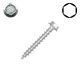 1/4 x 4-1/2 in. SPAX Interior Lag Screws, Clear Zinc, Hex Head, Raised Hex Drive - Qty:50