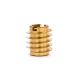 8-32 x 3/8 in. Solid Brass Threaded Inserts for Hard Wood