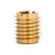 #10-24 x 1/2 in. Solid Brass Threaded Inserts for Hard Wood