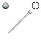 3/8 x 5 in. SPAX Interior Lag Screws, Clear Zinc, Hex Head, Raised Hex Drive - Qty:25