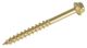 1/2 x 5 in. SPAX Interior Lag Screws, Yellow Zinc, Hex Head, Raised Hex Drive - Qty:100 