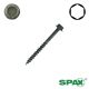 1/2 x 6 SPAX Exterior Lag Screws, HCR Coated, Washer Head, Raised Hex Drive - Qty:100