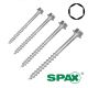 1/2 in. SPAX Hex Head Interior Lag, Zinc, Hex - Choose Your Size