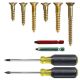 Solid Brass Square Screw Assortment