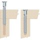 7mm x 50mm Confirmat Cabinet Assembly Screws in chipboard Qty:1000