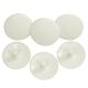 7mm White Screw Caps - Qty:100