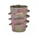 1/4-20 x 13 mm Unflanged Threaded Insert for Soft Wood, Zinc
