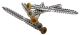 Wood Screw,Brown,10 - Qty:360 - MOL