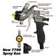 Apollo Atomizer 7700 Series Non-Bleeder HVLP Spray-gun  for Turbine HVLP Sprayer - No Cup Included