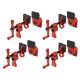 Bessey 1/2 in.Pipe Clamp, Qty:4