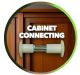 1-1/8 in. to 1-7/16 in. Cabinet Connecting - White - Qty:25