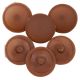 Medium Brown #6 Screw Caps - Qty:100