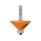 CMT Chamfer Bit - 45 Deg. x 1-1/4 in. Dia. x 3/8 in. Cutter Height - 1/4 in. Shank