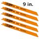 CMT Bi-Metal Flexible Flush Cut Recip. Blade - 9 in. length - 5-pack