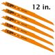 CMT Bi-Metal Gen. Purpose Recip. Blade for Wood & Metal - 12 in. length - 5-pack