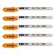 CMT 3 in. x 20 TPI Fine Scroll-Cutting Jig Saw Blade for Wood From 1/16 To 3/4 in. Thick - 5-Pack