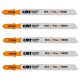 CMT 4 in. x 10 TPI Fine Straight-Cutting Jig Saw Blade for Wood From 1/8 To 1-1/4 in. Thick - 5-Pack