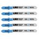 CMT 3 in. x 21 TPI Curve-Cutting Jig Saw Blade for Thin Metals from 3/64 to 1/8 in. Thick - 5-pack