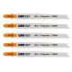 CMT 4-1/2 in. x 8-12 TPI Progressive Splinter-Free Straight-Cutting Jig Saw Blade for Wood From 1/8 To 2-9/16 in. Thick - 5-Pack