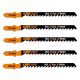 CMT JT144D 4 in. x 6 TPI Fast & Coarse Curve-Cutting Jig Saw Blade for Wood from 7/32 to 2-3.8 in. Thick - 5-pack