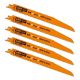 CMT Bi-Metal Gen. Purpose Recip. Blade for Wood & Metal - 9 in. length - 5-pack
