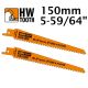 CMT Carbide Recip. Blade for Extreme Materials - 150mm (5-59/64 in.) length - 2-pack