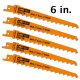 CMT Bi-Metal Recip. Blade for Clean Wood & Pruning, 6 in. - 5-pack