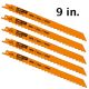CMT Bi-Metal Recip. Blade for Clean Wood & Pruning, 9 in. - 5-Pack