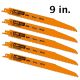 CMT Bi-Metal Recip. Blade for Thick Metal (5/32 - 1/2 in.) - 9 in. - 5-pack