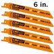 CMT Bi-Metal Recip. Blade for Very Thin Metal (1/32 1/8 in.) - 9 in. - 5-Pack