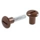 1-15/16 in. to 2-1/4 in. Cabinet Connecting Screw - Brown - Qty:1000