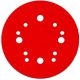 6 in. Universal 12-Hole Ceramic Hook & Loop Sanding Discs Qty:10