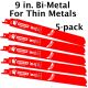 Diablo Steel Demon Bi_Metal Recip. Blade for Thin Metal - 9 in. - 5-pack