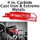 Diablo Steel Demon Carbide Recip. Blade for Extreme Metals - 4 in. length - QTY:1