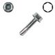 8 x 1 in. Hex Washer Head, 316 SS, Hex - Qty:100