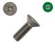 6-32 x 1/2 in. Machine Screws, 305 Stainless, Flat Head, Square Drive - Qty:1000