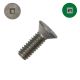 6-32 x 3/4 in. Machine Screws, 305 Stainless, Flat Head, Square Drive - Qty:25