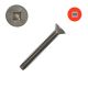 8-32 x 1-1/2 in. Machine Screws, 305 Stainless, Flat Head, Square Drive - Qty:25