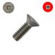 10-24 x 3/4 in. Machine Screws, 305 Stainless, Flat Head, Square Drive - Qty:1000