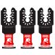 1-1/4 in. Universal Fit Carbide Oscillating Blades for General Purpose Cuts - 3pk