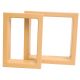 Fastcap Cabinet Trim Ring for Electrical Outlet Access, Double Outlet, Hardrock Maple