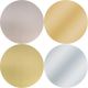 9/16 in. PSAdhesive Screw Caps - Metallic PVC- Group