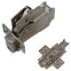 Grass Cabinet Door Hinge Kit - 160 Deg., Euro Faceless Frame, Soft Close, 3/8 in. Overlay - Single Door Kit