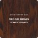 GF Water Based Dye Stains - Medium Brown - On Oak