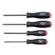 Square Ball Screwdriver Set, 4 Pc