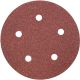 Aluminum Oxide, 5 in. 5 Hole Hook & Loop Sanding Disc - Qty:5
