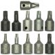 Torx Bits 11 Piece Adapters For Sockets