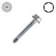 8 x 5/8 Self-Drilling Metal Screws, Zinc, Hex Drive - QTY:1000